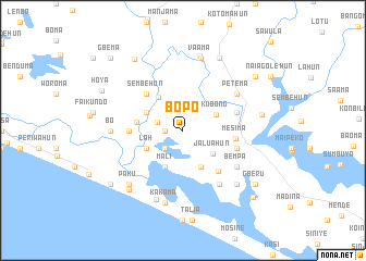 map of Bopo