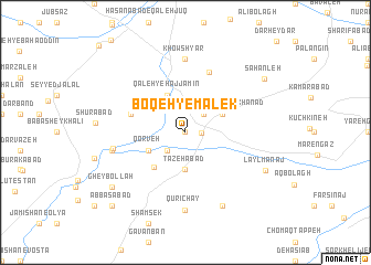 map of Boq‘eh-ye Mālek