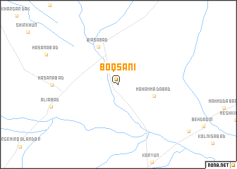 map of Boqşānī