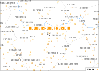 map of Boqueirão do Fabrício