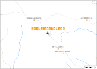 map of Boqueirão do Leão