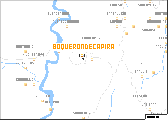 map of Boquerón de Capira