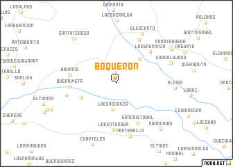 map of Boquerón