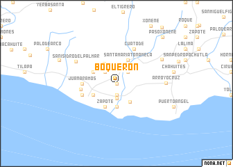 map of Boquerón