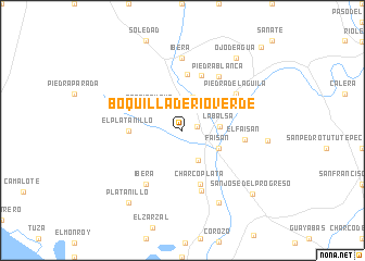 map of Boquilla de Río Verde