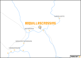 map of Boquillas Crossing