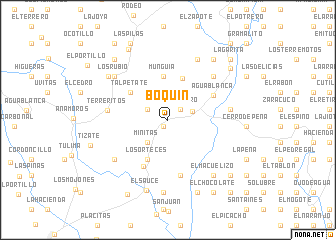 map of Boquín