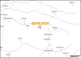 map of Boracanon