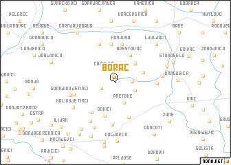 map of Borač