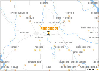 map of Boragāri