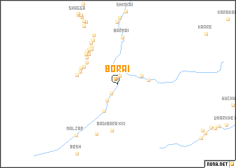 map of Borai