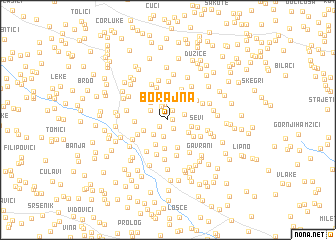 map of Borajna