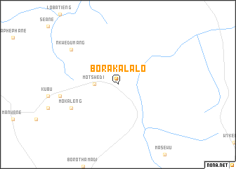 map of Borakalalo