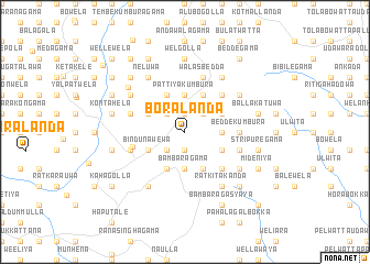 map of Boralanda