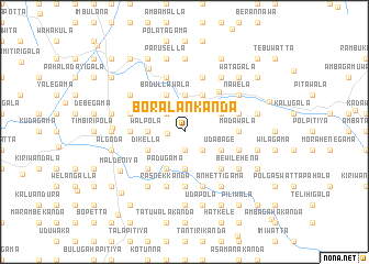 map of Boralankanda