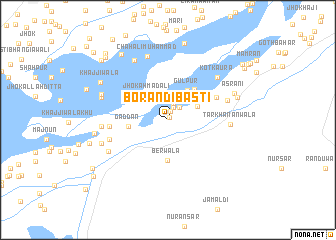 map of Borān di Basti