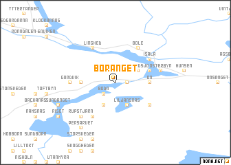 map of Boränget