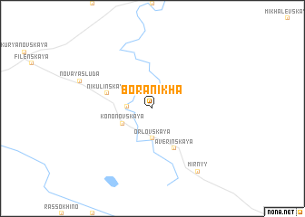 map of Boranikha