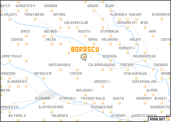 map of Borăscu