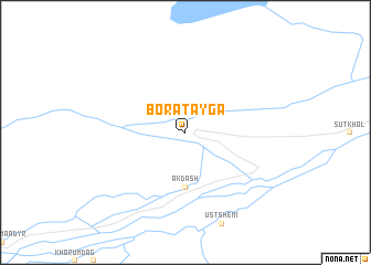 map of Bora-Tayga