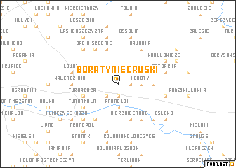 map of Boratyniec Ruski