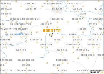 map of Boratyń