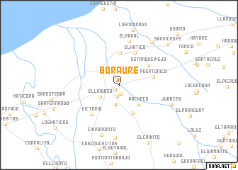 map of Boraure