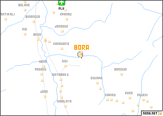 map of Bora