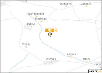 map of Bor\