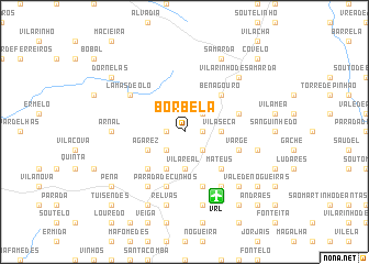 map of Borbela