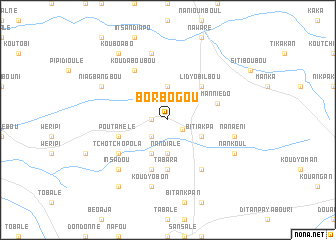 map of Borbogou