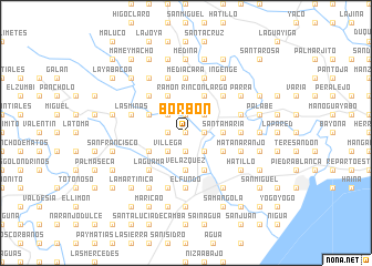 map of Borbón
