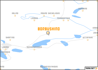 map of Borbushino