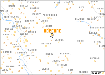 map of Borčane