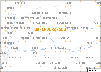 map of Borca Verzasco