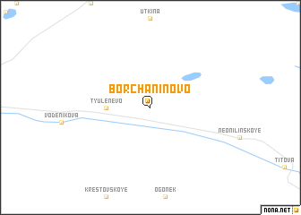 map of Borchaninovo