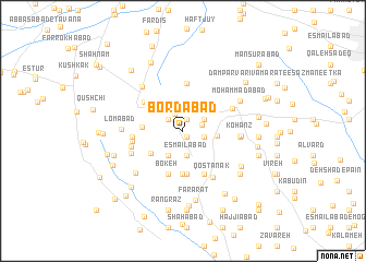 map of Bordābād