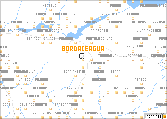 map of Borda de Água