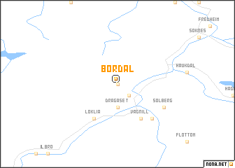 map of Bordal