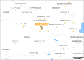 map of Bordány