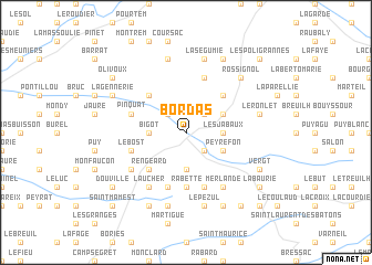 map of Bordas