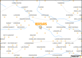 map of Bordas