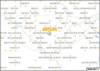 map of Bordas