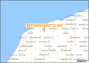 map of Bordeaux-Saint-Clair