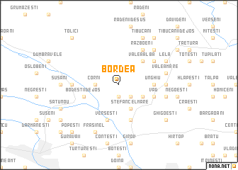 map of Bordea