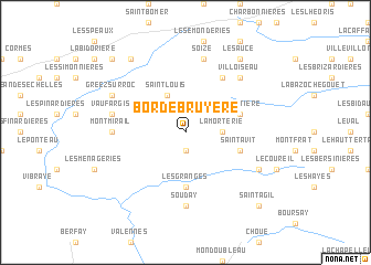 map of Borde Bruyère