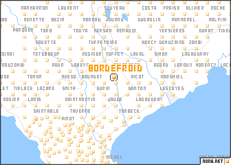 map of Borde Froid