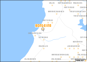 map of Bordeira