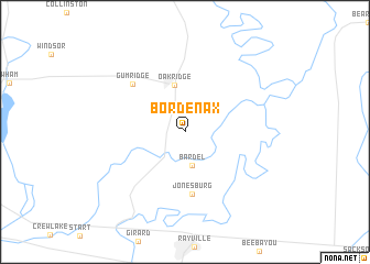 map of Bordenax