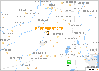 map of Borden Estate